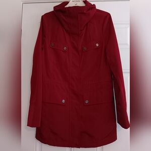 Calvin Klein Dark Red Coat, Women's Size Small